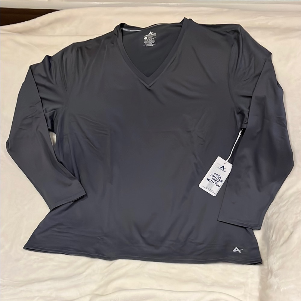 Athletic Works Women's Long Sleeve Tee - Gray